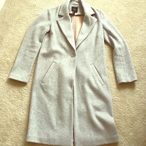 Forever 21 Long Grey Trench Coat